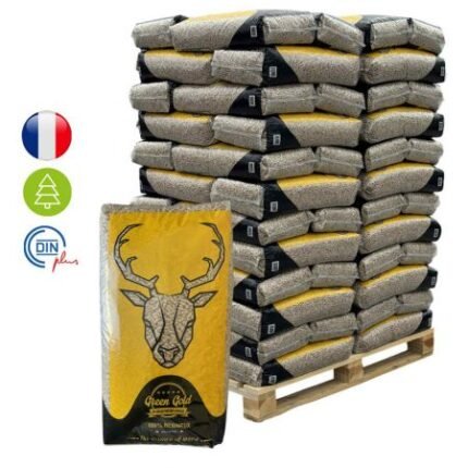 Palette de pellets Green Gold Jura – 72 sacs de 15 kg